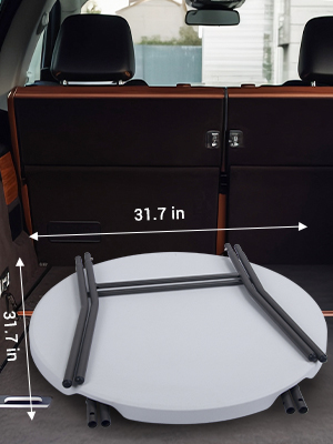 cocktail high top table round folding for parties bar height portable banquet plastic table