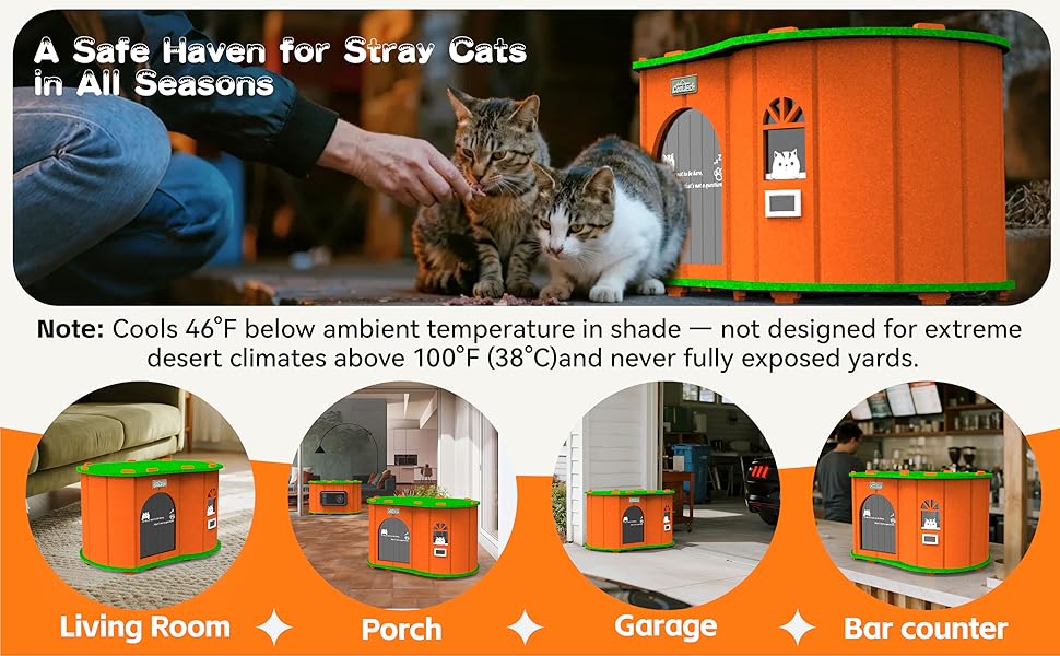 cooling house for cat