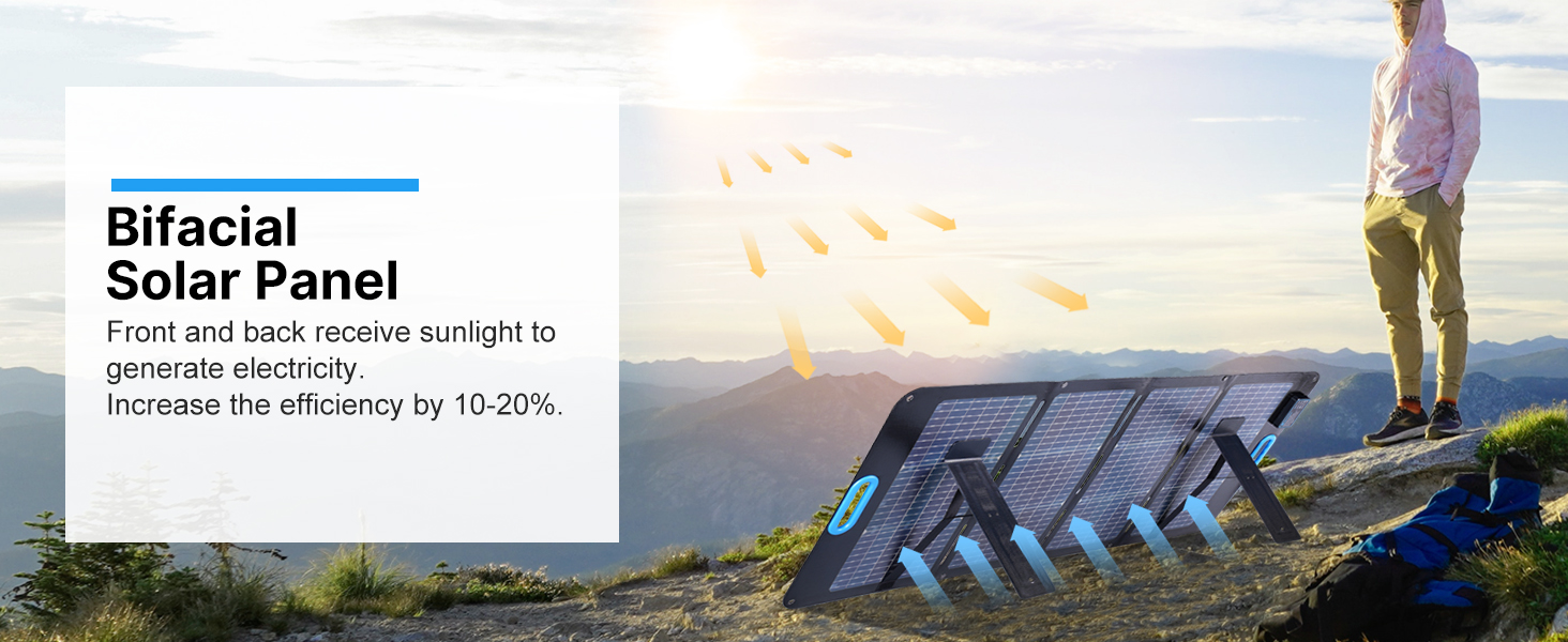 Bifacial Solar kit for adventure