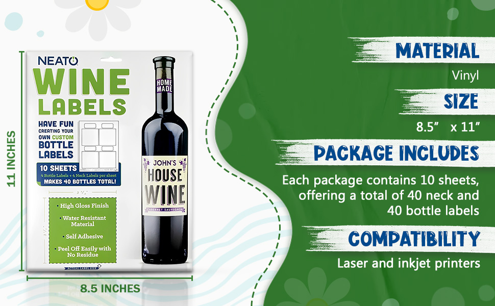 Wine Bottle Labels Make Your Own Custom Printable
