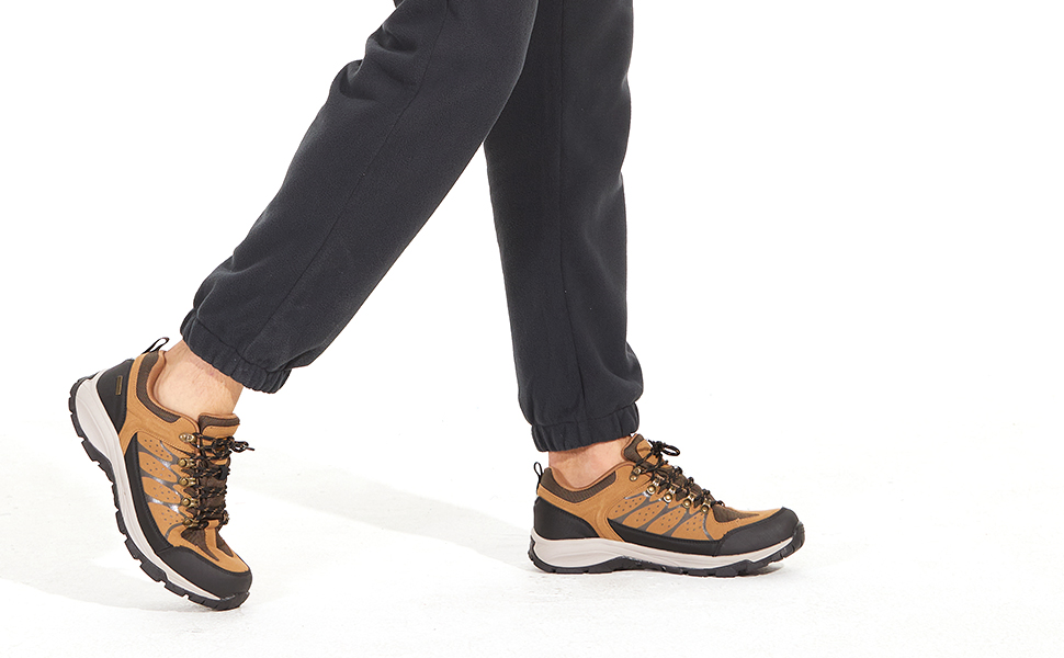 CKKM Men's Waterproof Hiking Shoes Lightweight NonSlip