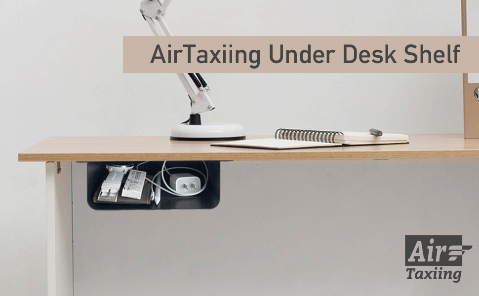 AirTaxiing Under Desk Storage Shelf Under Desk Drawer