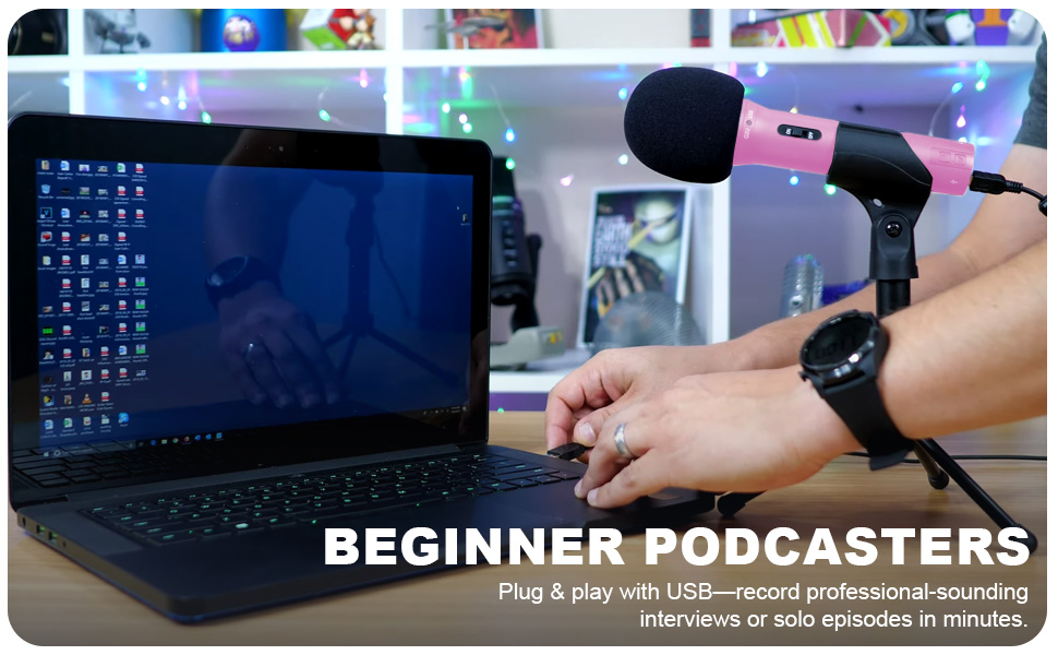 beginner friendly, plug-in-play, easy, pink