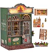 Spilay DIY Book Nook Kit,DIY Dollhouse Booknook Bookshelf Insert Decor Alley,Bookends Model Build...