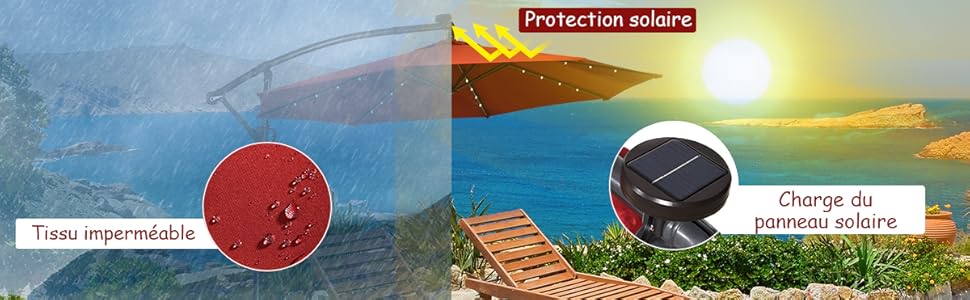 Parasol Déporté Exterieur