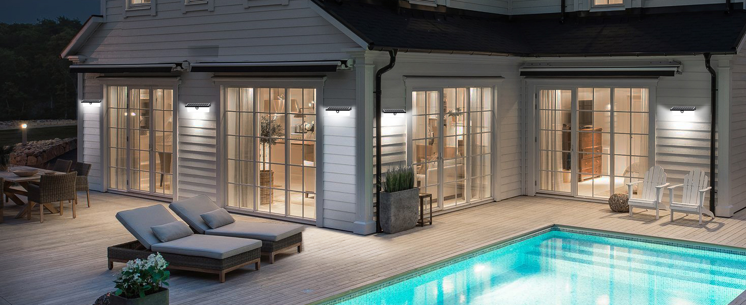 solar outdoor wall lights