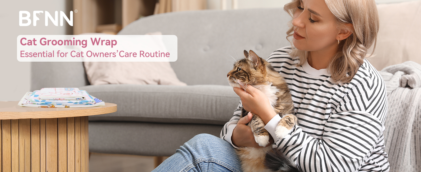 cat grooming wrap cutting nails restraint for nail clipping nail trimming burrito swaddle