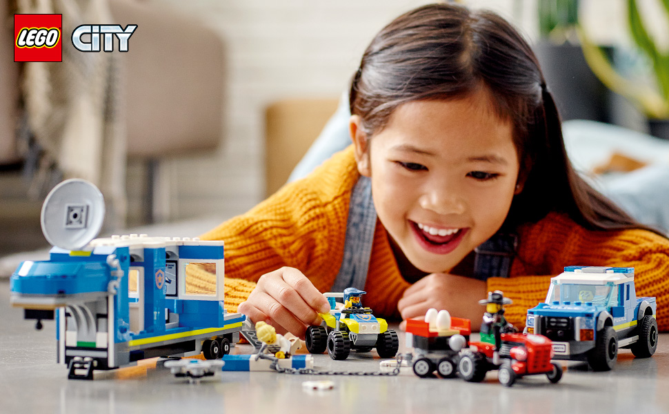 ゼン出品 楽天市場】レゴ(LEGO) シティ ポリストラック指令本部 脱走編