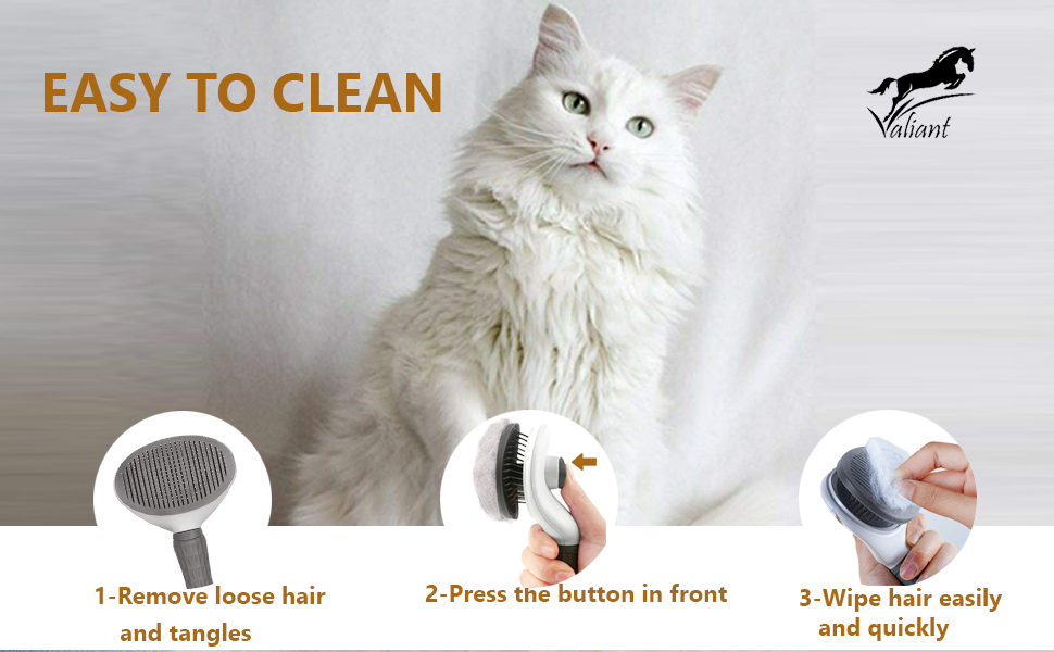 Valiant Cat Brush for Shedding and Grooming, Dog and Cat Grooming Brush