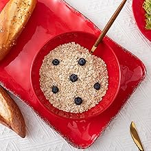red dinnerware set