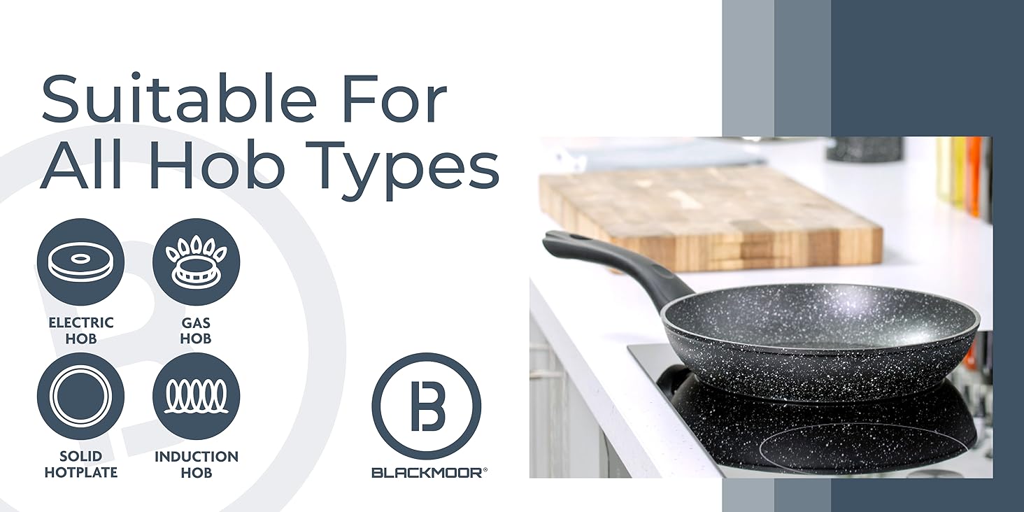 Blackmoor Non Stick Frying Pan 20cm, Induction, Electric & Gas Hob, Egg