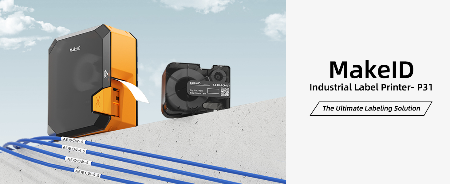 label maker printer wire cable labling wiring IT network portable