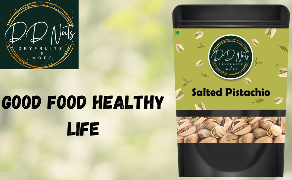 DD NUTS Premium Salted Pistachios Value Pack Pista Dry Fruit, Shelled