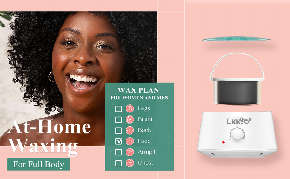 LKKRO Waxing Kit, Wax Warmer Hair Removal for Women