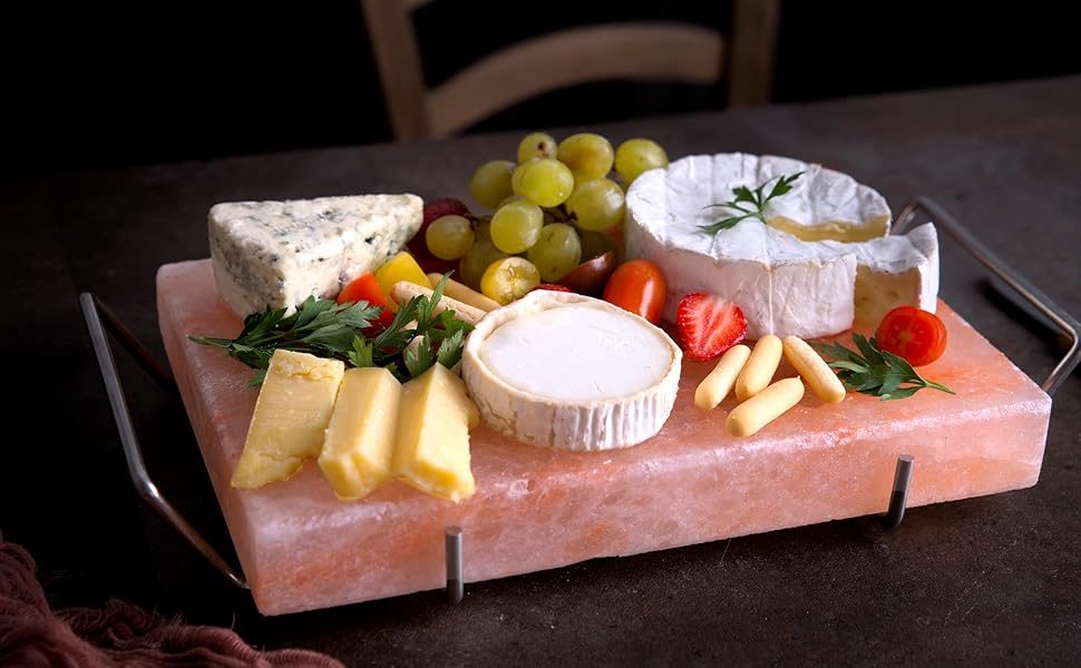 Spantik Professional Salt Block Set with Steel Tray 12" x