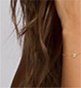 DORANA 14K Gold Filled Initial Cross Bracelet