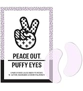 PEACE OUT Skincare Puffy Eyes, Biocellulose Under-Eye Mask, Minimize Puffiness & Tired Eyes with ...