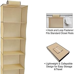 hanging wardrobe organiser