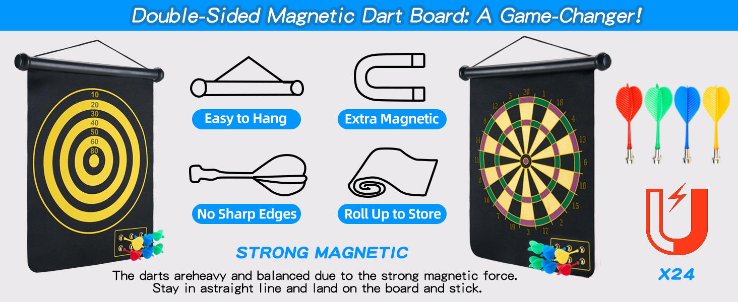 magnetic dart board