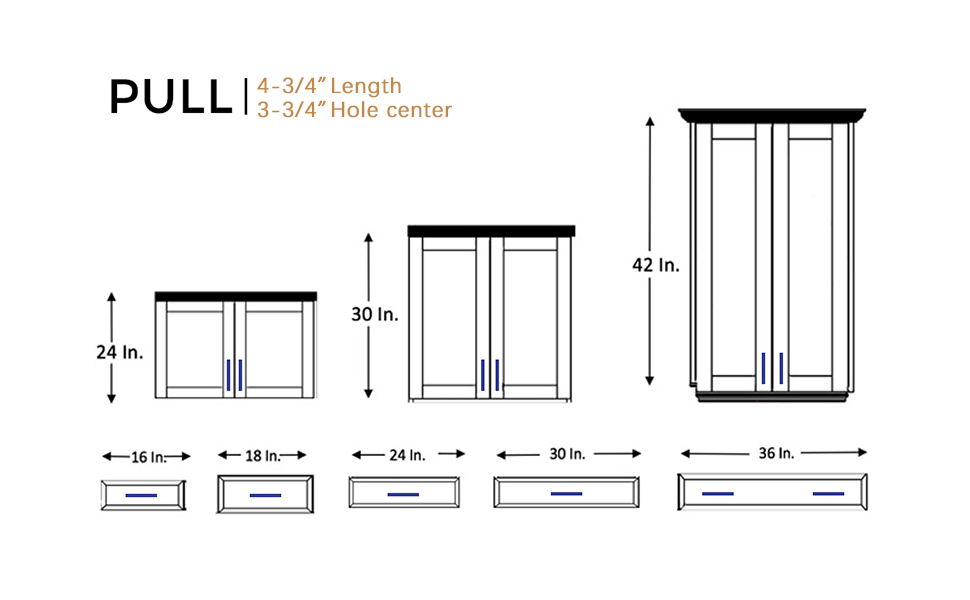 Ravinte 30 Pack Solid 33/4" Square Foot Arch Pull Kitchen