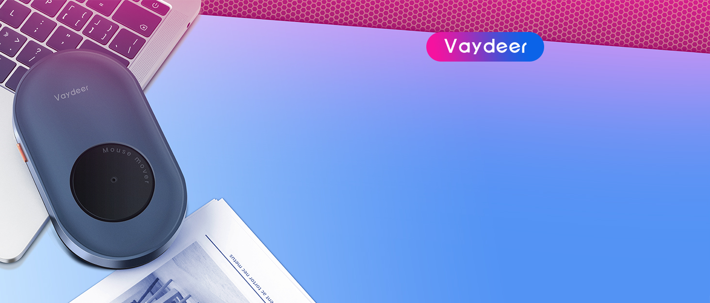 VAYDEER Mechanical Mouse Jiggler, Undetectable Mouse Mover Jiggler, USB