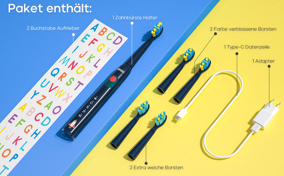 elektrische Zahnbürste Kinder ab 6 Jahre