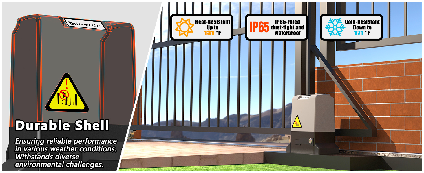 slide gate motor weatherproof