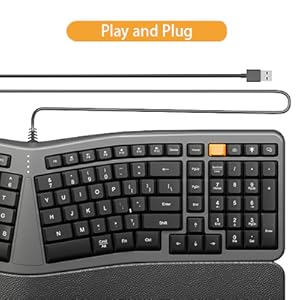 Wired Ergonomic Split Keyboard backlit A+ content (9)