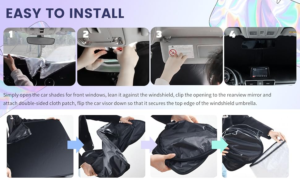 Sun Shade for Car Windshield 