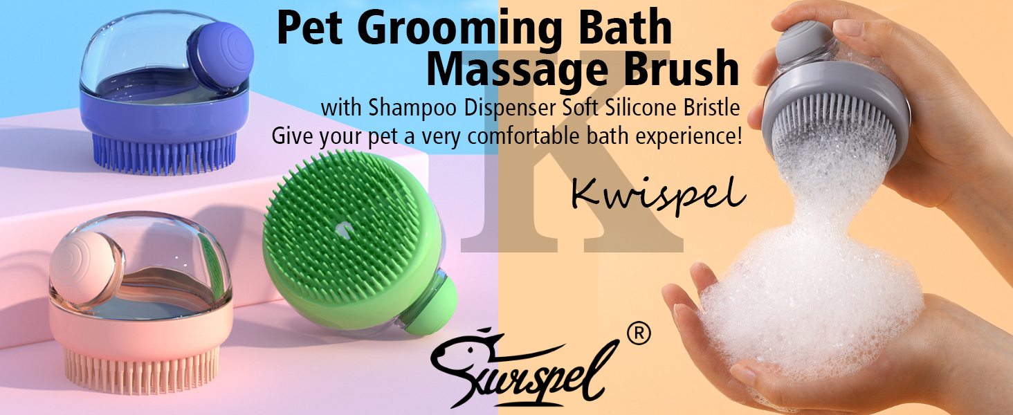 DOG SHAMPOO BRUSH