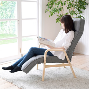 Amazon｜山善(YAMAZEN) リラックスチェア オットマン付き