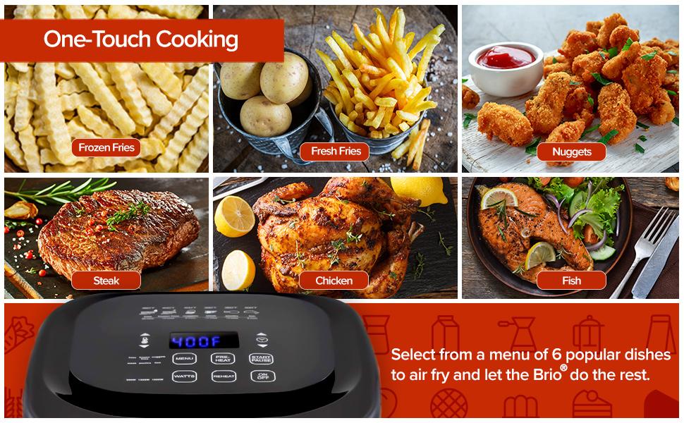 NuWave Brio 6Quart Healthy Digital Smart Air Fryer with