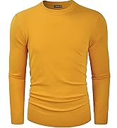 TAPULCO Mens Casual Sweater Long Sleeve Knitted Basic Pullover Soft Comfy Sweaters Daily Wear