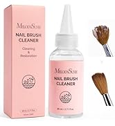 MelodySusie Nail Brush Cleaner, Acrylic Gel Nail Brushes Cleaning & Restoration Wax and Gel Remov...