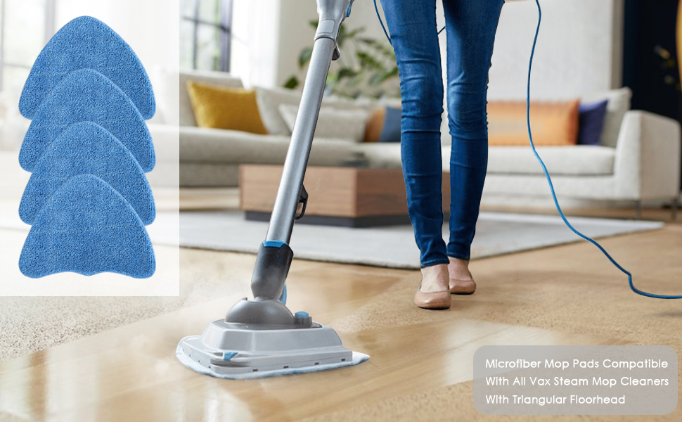 Beaface 4 PCS Steam Mop Pads Compatible with Vax Steam Mops S85CM S86SFCC S86SFC and More