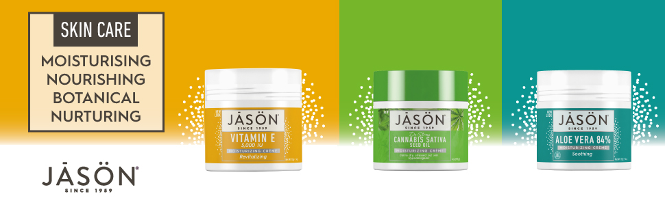 JASON Natural Care Skin Care Range: moisturising, nourishing, botanical, nurturing