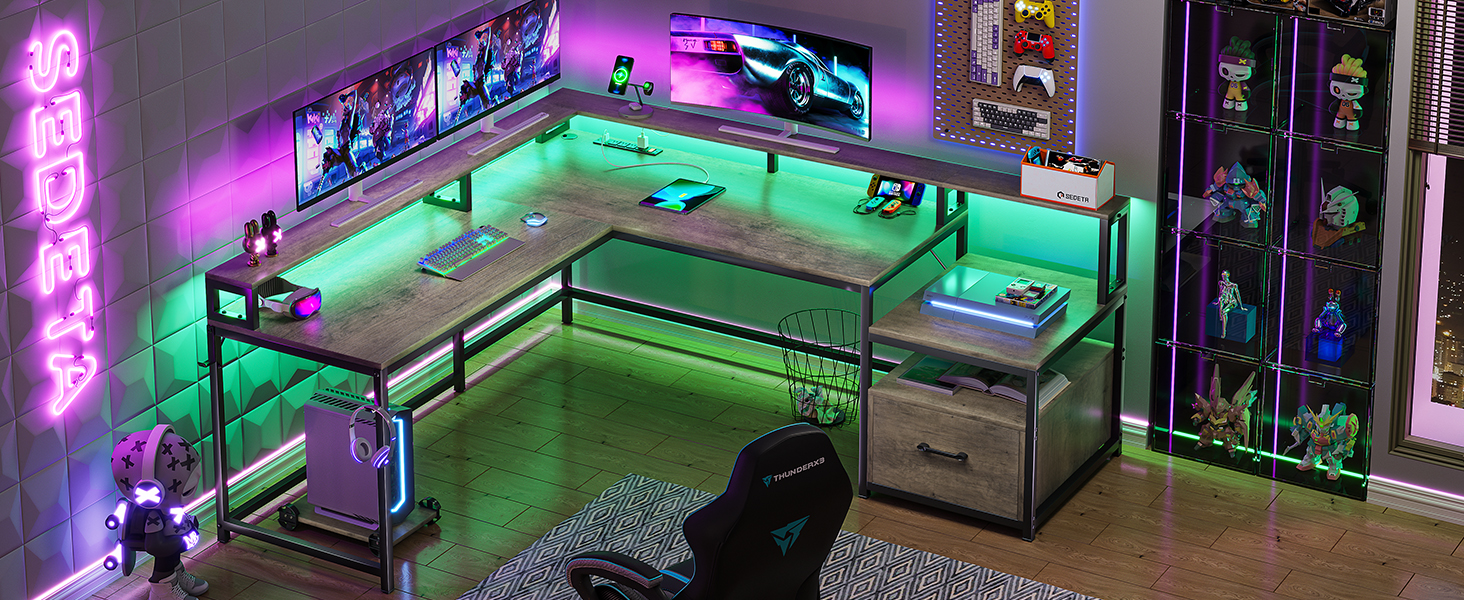 l shaped gaming desk