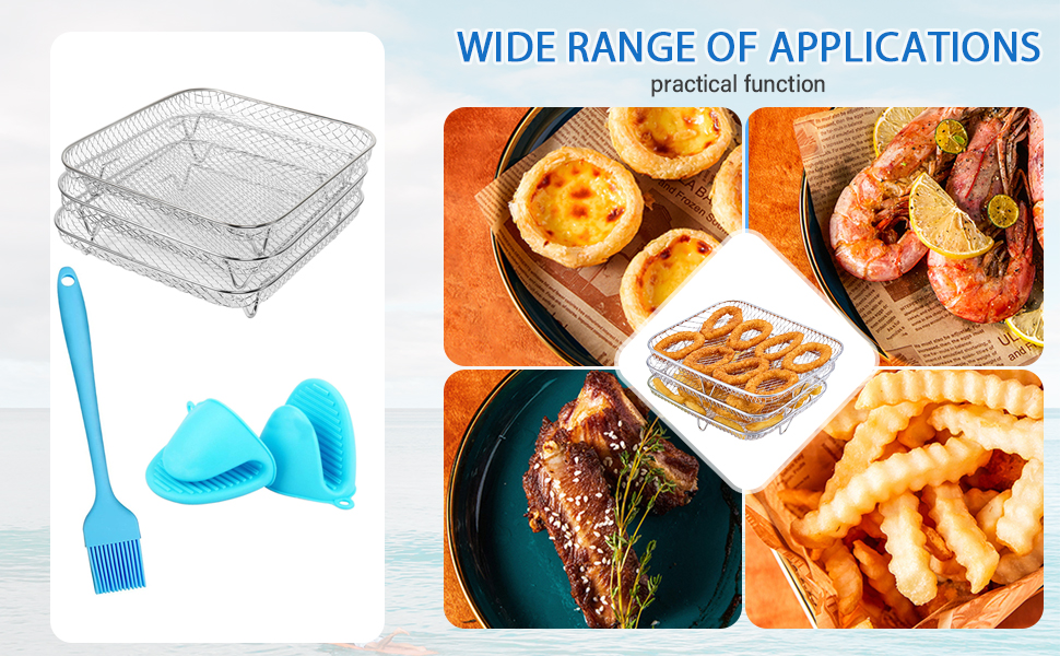 8 inch Air Fryer Rack for Instant Vortex Air Fryer, Philips