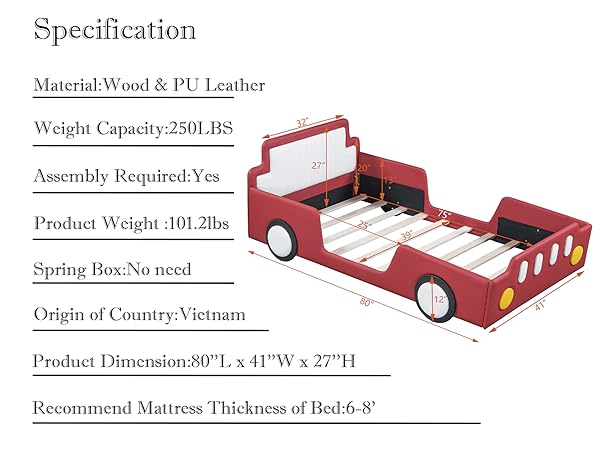 cocoaベッド Amazon.com: Merax Twin Bed Frames for Boys,Race Car Platform