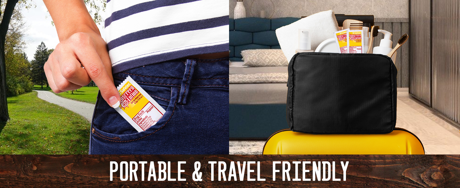 Sunscreen sun screen sunblock packets individual packet mini bulk travel sunscreens lotion spf30