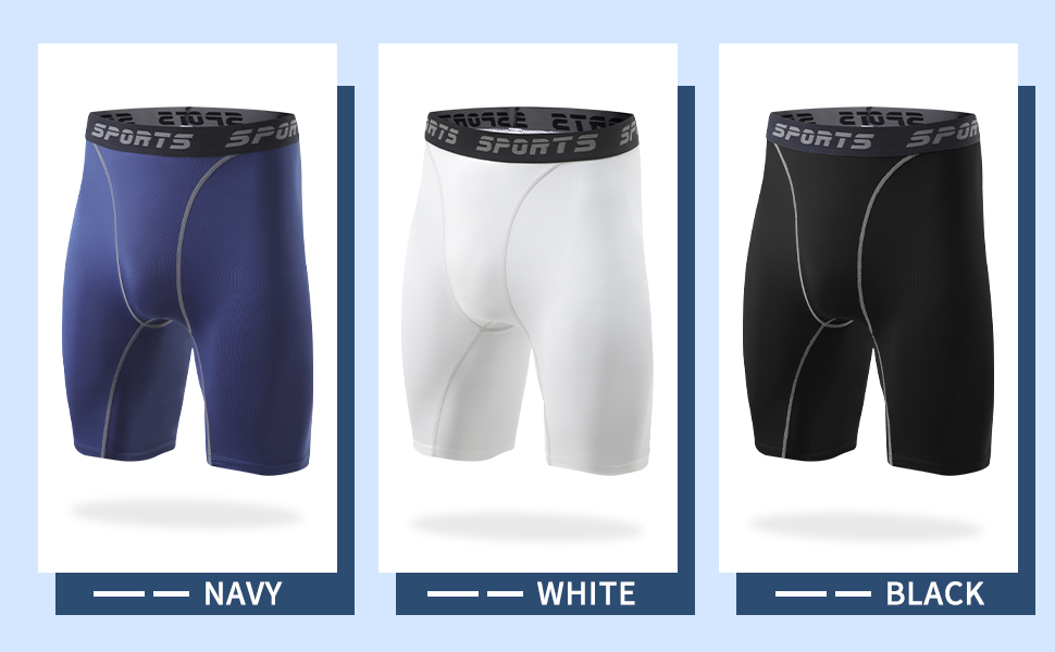 TERODACO Compression Shorts Men Anti Chafing Quick Dry Running Shorts