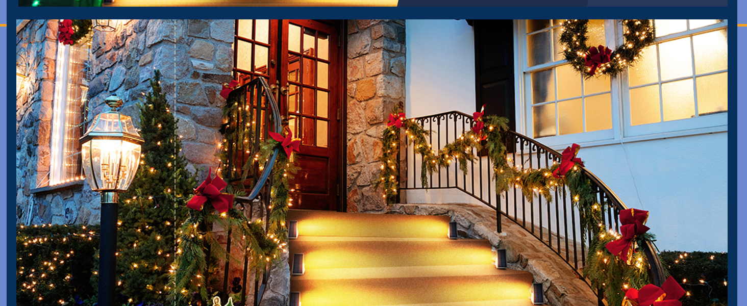 solar power stair lights