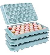 Ice Cube Trays with Lids for Freezer, 33 Sphere Ice Cube Tray with Easy Release for Iced Coffee o...