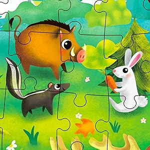 jigsaw puzzle kids toddler animals