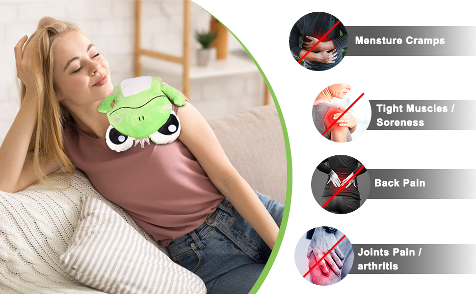 Microwave Heating Pad for Period & Cramps Pain Relief, Cute