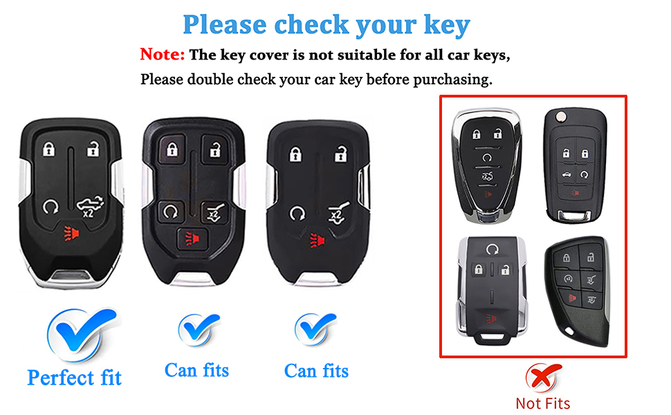 MILD EAST For GMC Key fob Cover for 20232019 Chevy