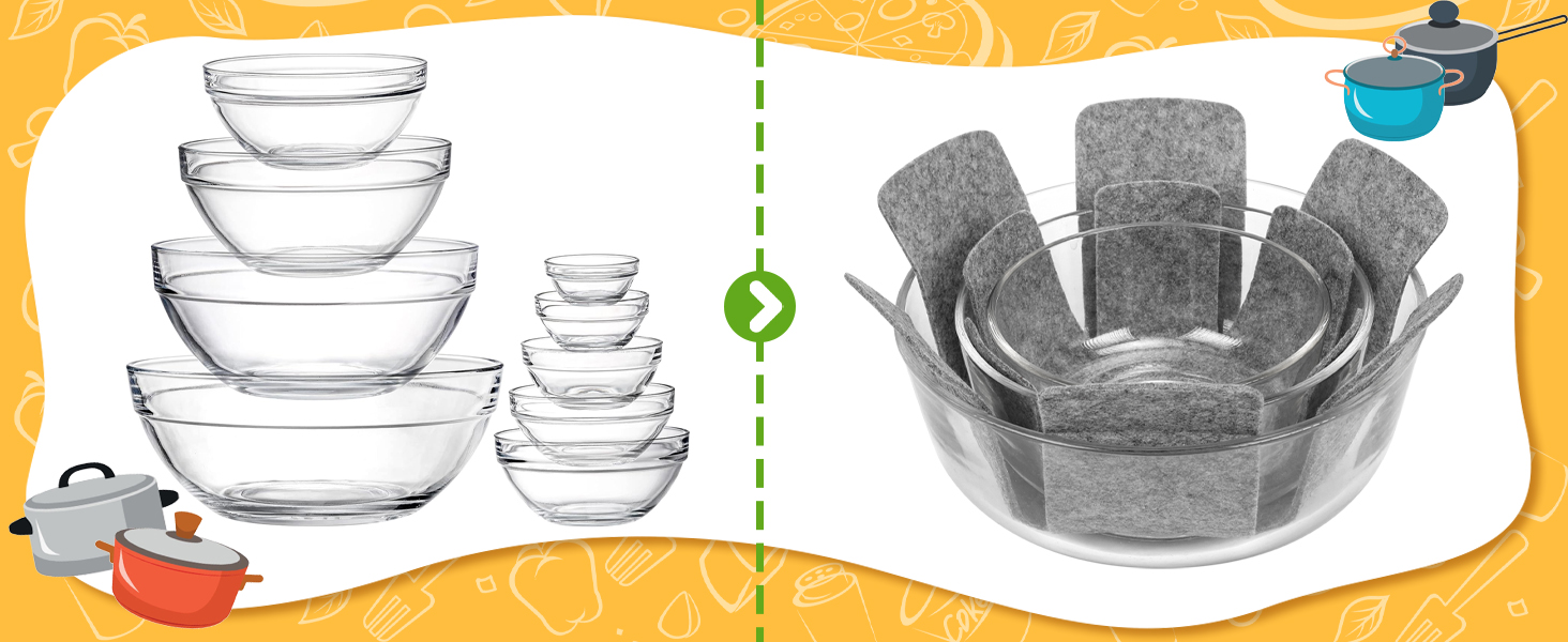 pan separators for stacking