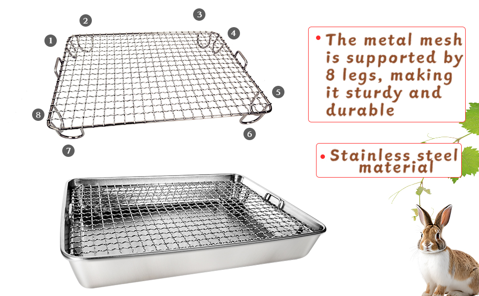 Rabbit Litter Box Stainless Steel