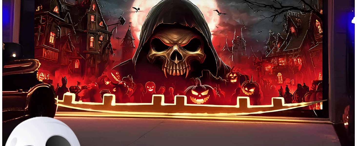 Mexican Fiesta Skull Flowers Photo Booth Background Dia DE Los Muertos