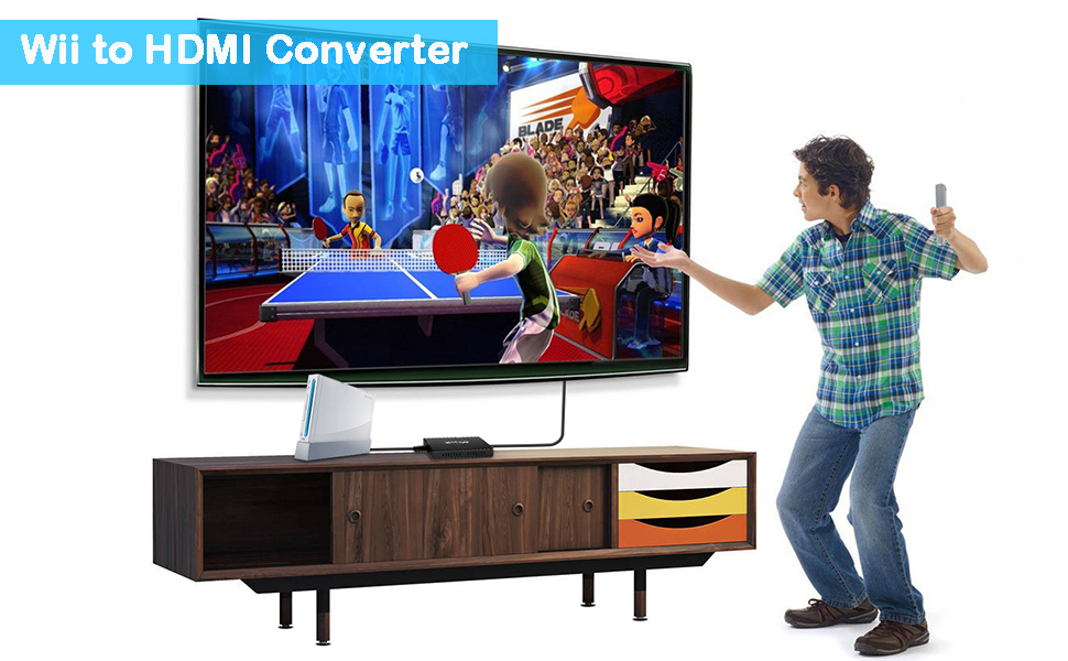 uhddadi Wii to HDMI Adapter with HDMI Cable, Wii to HDMI Converter